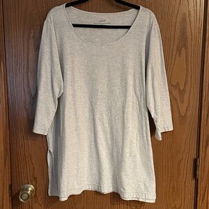 J Jill Pure Jill 3/4 Sleeve High-low Tunic